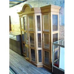 Wooden Display Cabinet with glass sides & front (114)