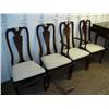 Image 1 : Lot of 4 Queen Anne Chairs - on with arms (74)