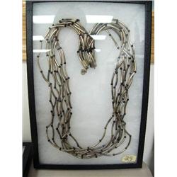 Sterling Silver and Glass Bead Necklace (74)