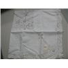 Image 1 : Irish Linen with Batten Burg trim 45" x 45" priced at $95 (74)
