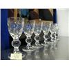 Image 1 : Set of 6 Cut glass cordial Glasses (74)