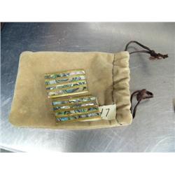 Pair of abalone earrings (74)