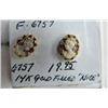 Image 1 : Pair of 14k gold filled cameo earrings very rare (700)