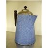 Image 3 : Blue and White Graniteware coffee pot ca.1870  $395 (74)