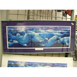 Framed and matted Print of whales 178/750  by Deborah Dubac (3)