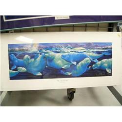 Shrink-wrapped  Print of whale by Deborah Dubac  175/750  (3)