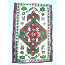 Persian carpet #40115- Made in Iran- Torkaman, 3' x 1.9'- estimated retail value $347 (8888)