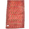 Image 2 : Persian carpet #40116- Made in Iran- Torkaman, 3.7' x 1.6'- estimated retail value $360 (8888)