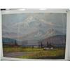 Image 1 : Scotty McDaniel's Print signed and numbered 412/950  16" x 23" IS cabin with Mt. McKinley (22)