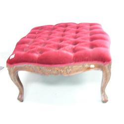 Ornately carved Louis XV style foot stool (86)