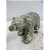 Image 1 : Soapstone carved bear by Michael Scott, 9-1/2" and 4-1/4" tall (86)