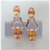 Image 1 : Citrine Earrings, 14 K yellow gold- citrine are oval, faceted, approx. 2.26 carats, transparent, and
