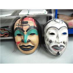 Lot of 2 Alaska style masks (114)