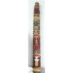 Alaska style totem- not Alaskan- approx. 35-3/4" tall (114)