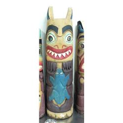 Alaska style totem- not Alaskan- approx. 26-3/4" tall (114)