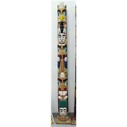 Alaska style totem- not Alaskan- approx. 72-1/2" tall (114)