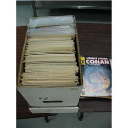 CHOICE on 4 boxes containing 100+ comic books: includes- The Savage Sword of Conan the Barbarian; Sa