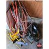 Image 1 : Variety Air Hose & Hose Reels (2) & Blow Gun & Booster Cables