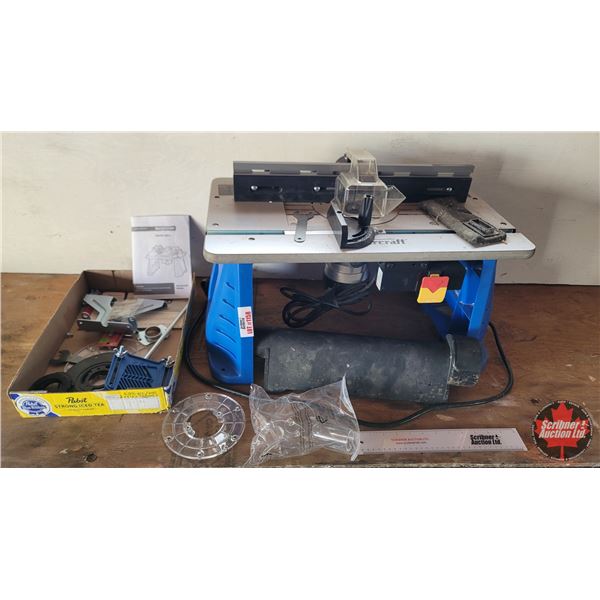 Craftsman Router w/Mastercraft Router Table + Accessories