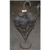 Image 1 : USED- METAL UMBRELLA DESIGN PLANTER 30