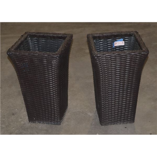 USED 2 FLOWER PLANTER 20” TALL