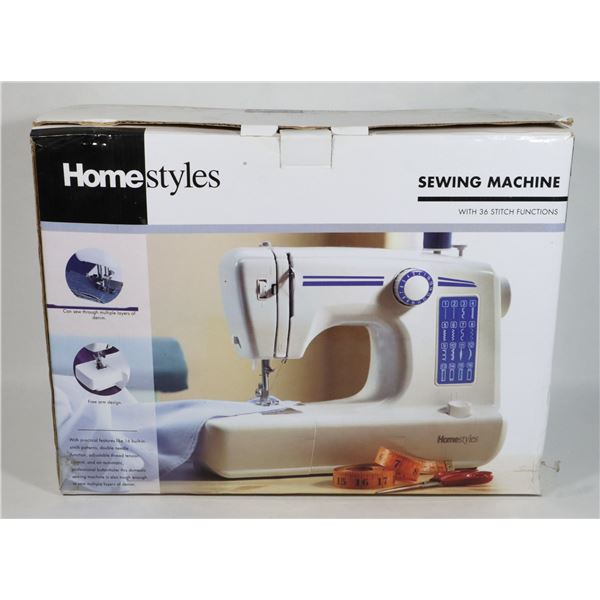 HOMESTYLES SEWING MACHINE WITH 36 STITCH FUNCTIONS
