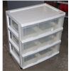 Image 1 : STORAGE PLASTIC CABINET ON WHEELS 24X27X16"