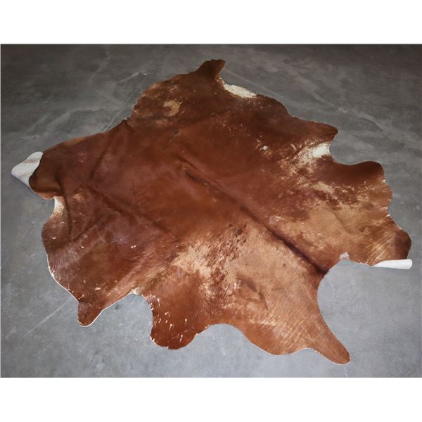 LARGE BROWN COW HIDE