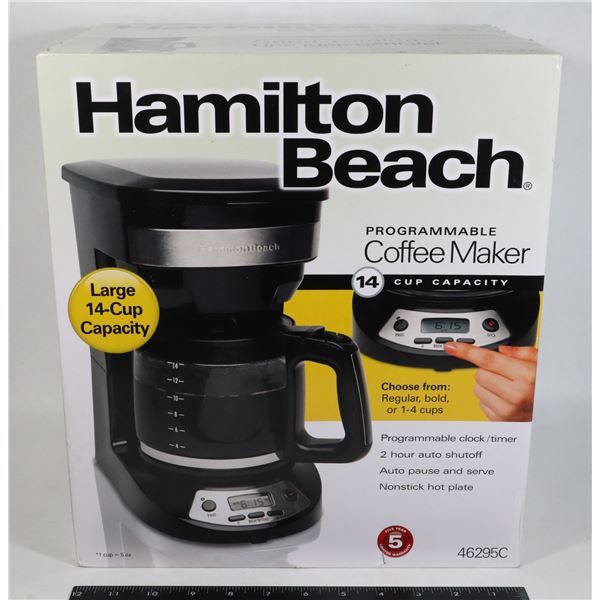 HAMILTON BEACH 14 CUP CAPACITY COFFEE MAKER