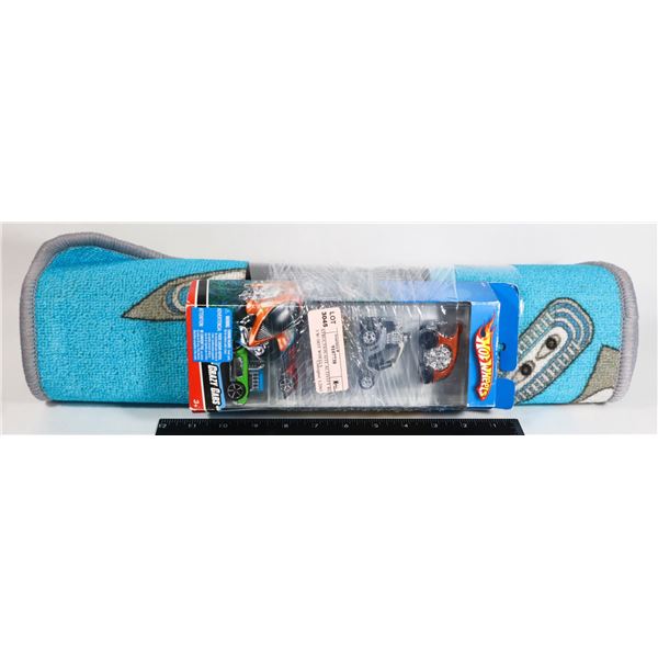 NEW CONSTRUCTION SITE ACTIVITY RUG SOLD W/ HOT WHEELS