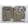 Image 1 : NEW 2 MENS 3XL LONG SLEEVE BUTTON UP SHIRTS