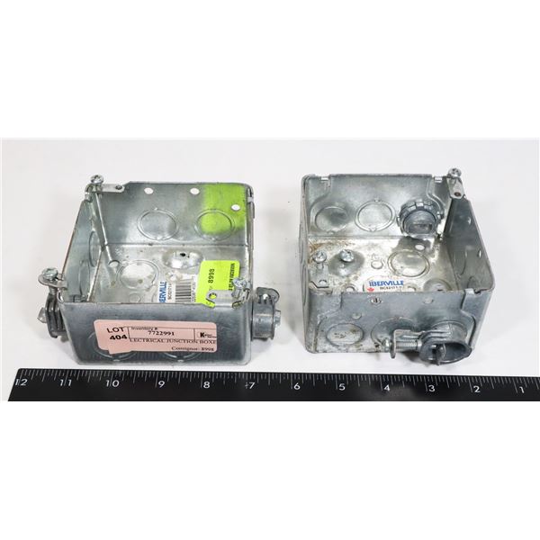 TWO ELECTRICAL JUNCTION BOXES