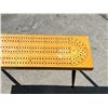 Image 4 : Vintage Cribbage Crib Board Coffee Table - Approx: 40x12" & 17"T see photos