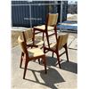 Image 1 : 4 Mid Century Teak Dining Chairs - see description