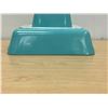 Image 2 : 2 Turquoise Blue Pyrex Fridge Dishes 0501 & 0503 - no chips - see all photos