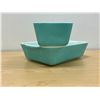 Image 4 : 2 Turquoise Blue Pyrex Fridge Dishes 0501 & 0503 - no chips - see all photos