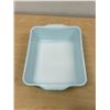 Image 6 : 2 Turquoise Blue Pyrex Fridge Dishes 0501 & 0503 - no chips - see all photos