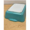 Image 7 : 2 Turquoise Blue Pyrex Fridge Dishes 0501 & 0503 - no chips - see all photos