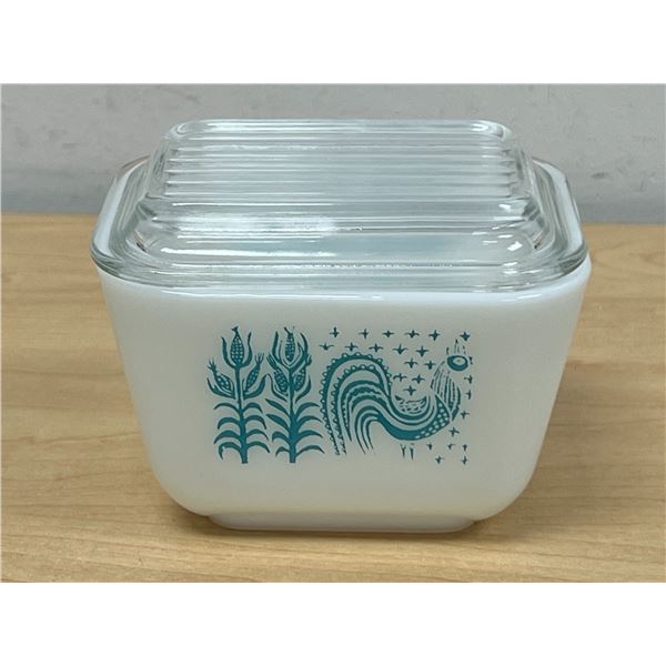 Pyrex Butterprint / Amish Fridge Dish 0501 with Lid - no chips, see all photos