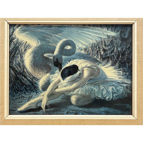Vladimir Tretchikoff "Alicia Markova The Dying Swan" - T. Eaton Picture Department 14.5 x 11.5"