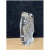 Image 4 : Signed Mats Jonasson (Sweden) Art Glass Owl Paperweight - 5"T 4"W