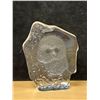 Image 5 : Signed Mats Jonasson (Sweden) Art Glass Owl Paperweight - 5"T 4"W