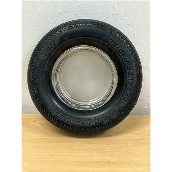Vintage B.F. Goodrich Lifesaver Radial Tire Ashtray as pictured 6"
