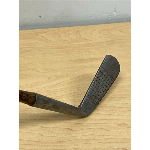 Albert Kam (Winnipeg) Antique Left Handed Wood Shaft Golf Club 34.5" - see all photos