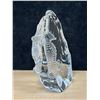 Image 4 : Signed Mats Jonasson (Sweden) Art Glass Seahorse Paperweight - 6" T