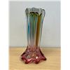 Image 7 : NICE Multi-Colour Large / Heavy Art Glass Vase - Gambles Imports 11.25" see all photos
