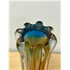 Image 8 : NICE Multi-Colour Large / Heavy Art Glass Vase - Gambles Imports 11.25" see all photos
