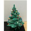 Image 4 : Vintage Ceramic Light Up Christmas Tree - Works - 13"T 9"W - missing one bulb