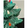 Image 6 : Vintage Ceramic Light Up Christmas Tree - Works - 13"T 9"W - missing one bulb