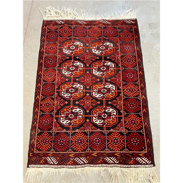 Area Rug - Great Colours and details - some use/wear - see all photos approx: 58x36"
